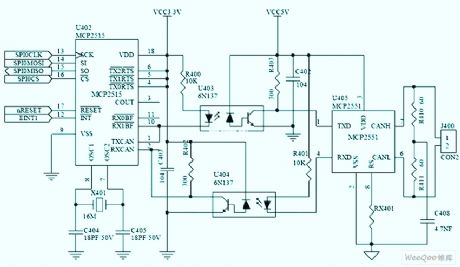 CAN bus communication circuit