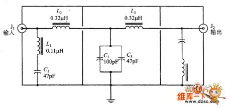 2 ~ 33MHz band-pass filter circuit