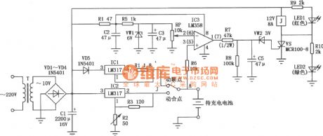 cellphone lithium ion battery charger circuit of LM317