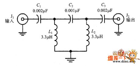 AM BCB (500 ~ 2000kHz) band-pass filter circuit