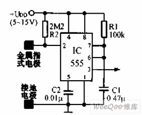 555 approach switch circuit