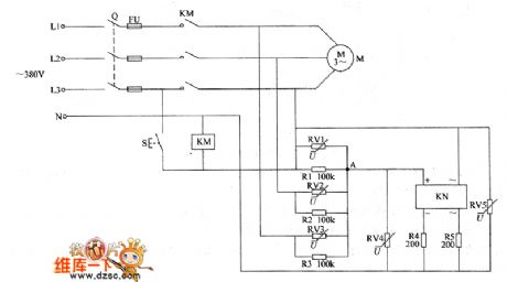 the circuit of the multifunctional protector for electric motor(4)