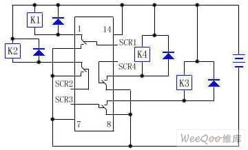 Relay circuit directly drived by the analog switch chip