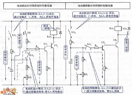 Motor intermittent start-stop cycling control circuit