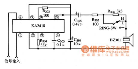 KA2418 IC Typical Application Circuit