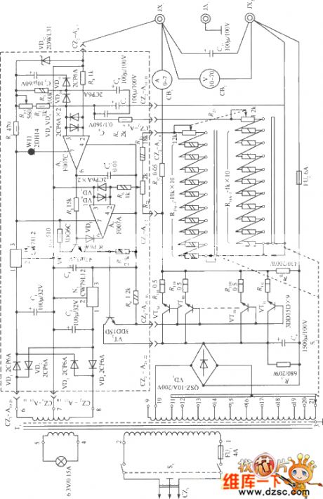 The 10~65V stable power supply circuit