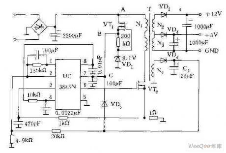 Switch power supply start-up circuit with the MOSFET