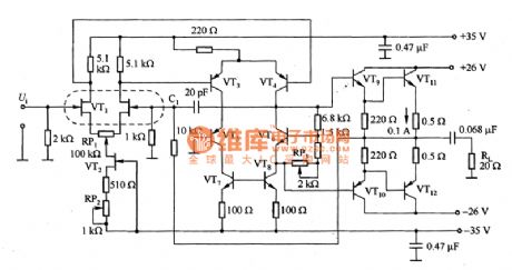 FET DC power amplifying circuit