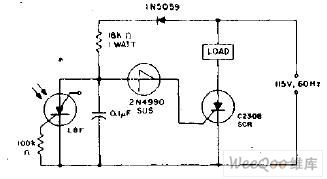 Light interrupt detector circuit