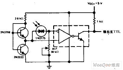 Precise light diode comparator circuit