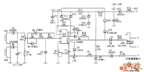 The motor integrated protection alarm circuit