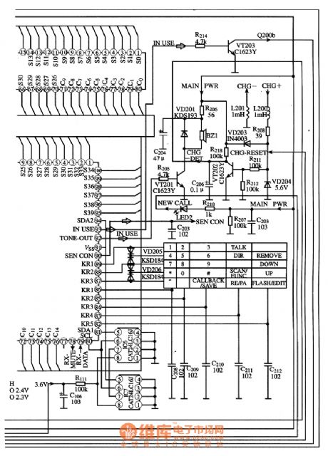 KS57C2616QFP IC Typical Application Circuit (2)
