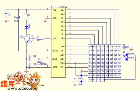 The multi-encoding single chip remote control circuit