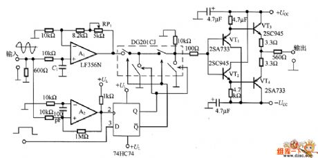 The short pulse string waveform generating circuit