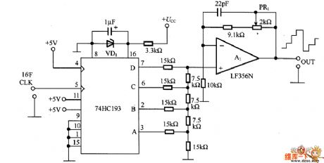 The ladder wave signal generating circuit