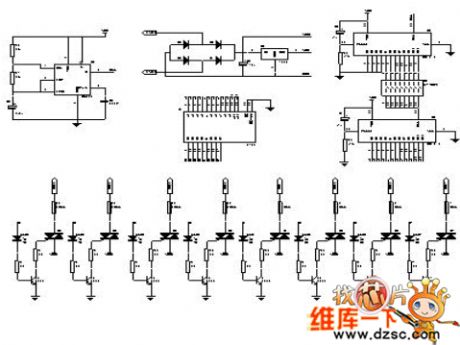 The assembled 8-line color lamp controller circuit