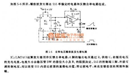 555 Bootstrap Pound wave Genenrator Circuit