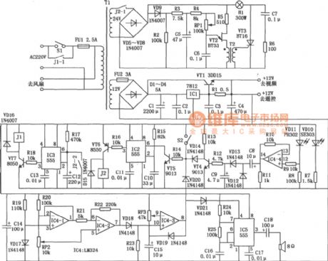 LCD projector multi-function controller circuit diagram