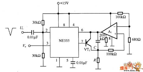 The long-timing circuit of NE555