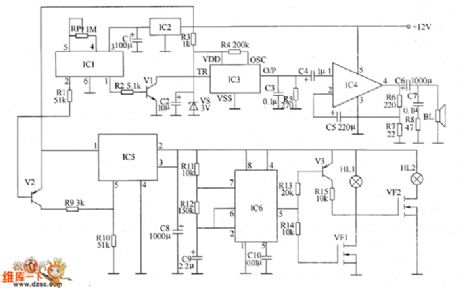 Hazardous area alarm circuit diagram 1