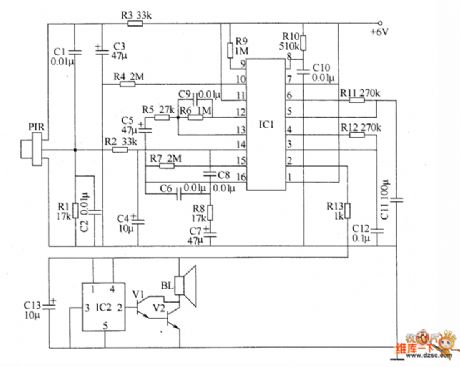 Hazardous area alarm circuit diagram 2