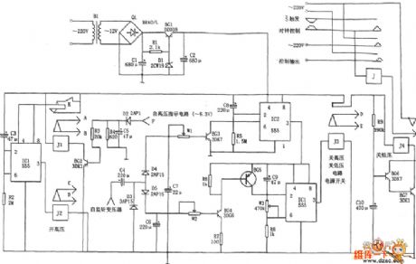 Automatic Broadcast Controller Circuit Composed Of 555