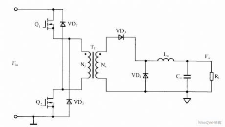 Double-tube Forward DC-DC  Converter Circuit