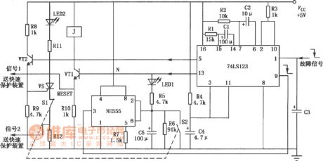 Temporary power failure protection and death protection circuit diagram