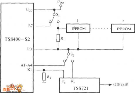 The general construction arrangement circuit of the low-power programmable sensor signal processor TSS400-S2