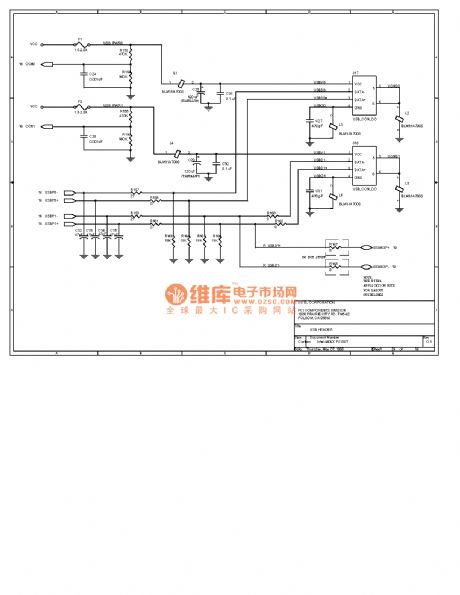 Computer Mainboard Circuit 440LX_24