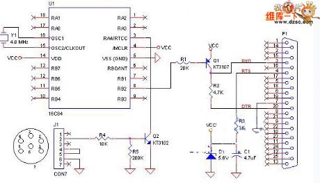 The 25 injection serial PIC interface circuit