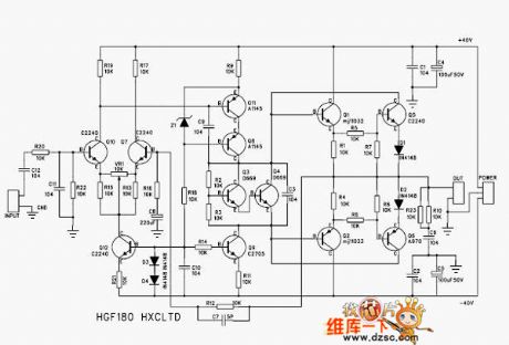 The MJ11032 and MJ11033 power amplifier circuit