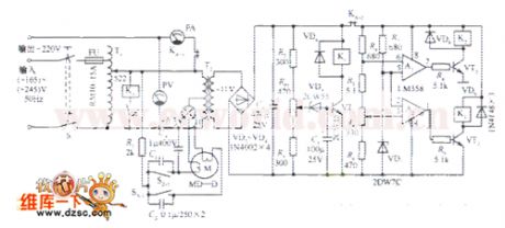 The full-automation AC regulated power supply circuit