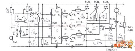 The audio controlled AC regulator circuit