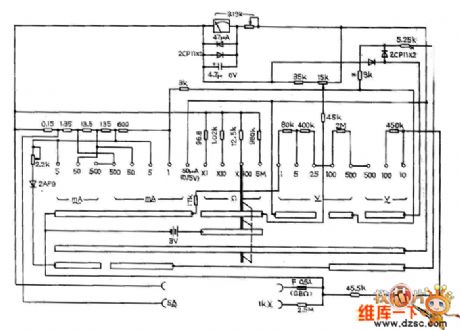 MF77 multimeter circuit diagram