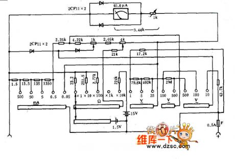 MF30 multimeter circuit diagram