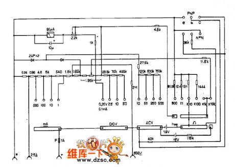 MF125 multimeter circuit diagram