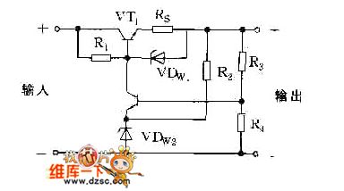 The protection circuit diagram adopted Zener diode VDW1