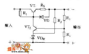 The current limiting protection circuit diagram adopted diode