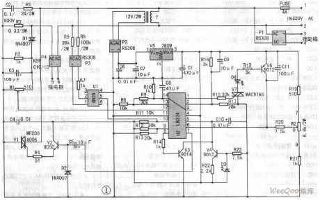 DC Motor Stepless Speed Governor Circuit