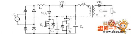 Full-bridge single-stage PFC converter circuit