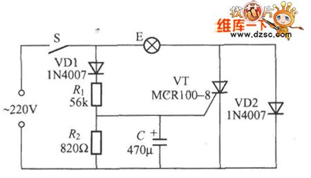 incandescent light life extension switch circuit