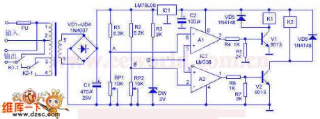 The self-made AC auto regulator circuit