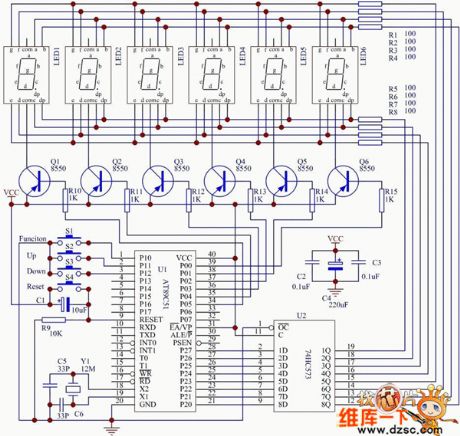 The electric clock circuit
