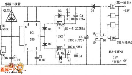 The axis temperature alarm circuit
