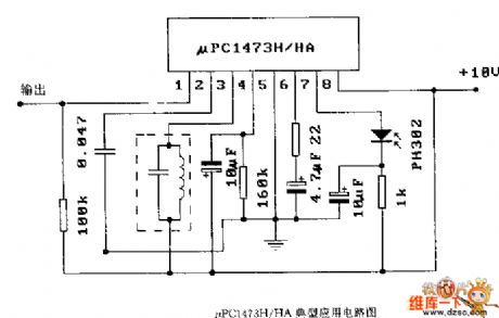 The μPC1473H/HA typical application circuit