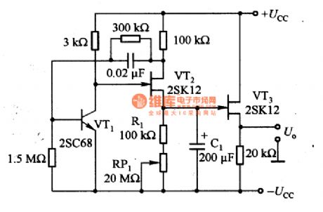 Ultralow Frequency Sawtooth Wave  Generating Circuit