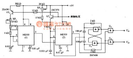 Pulse Width Modulation Circuit of NE555
