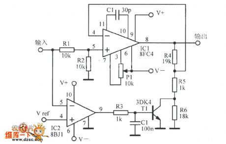 The high speed gain auto-converting amplifier circuit