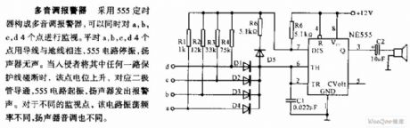 Multi-tone alarm circuit